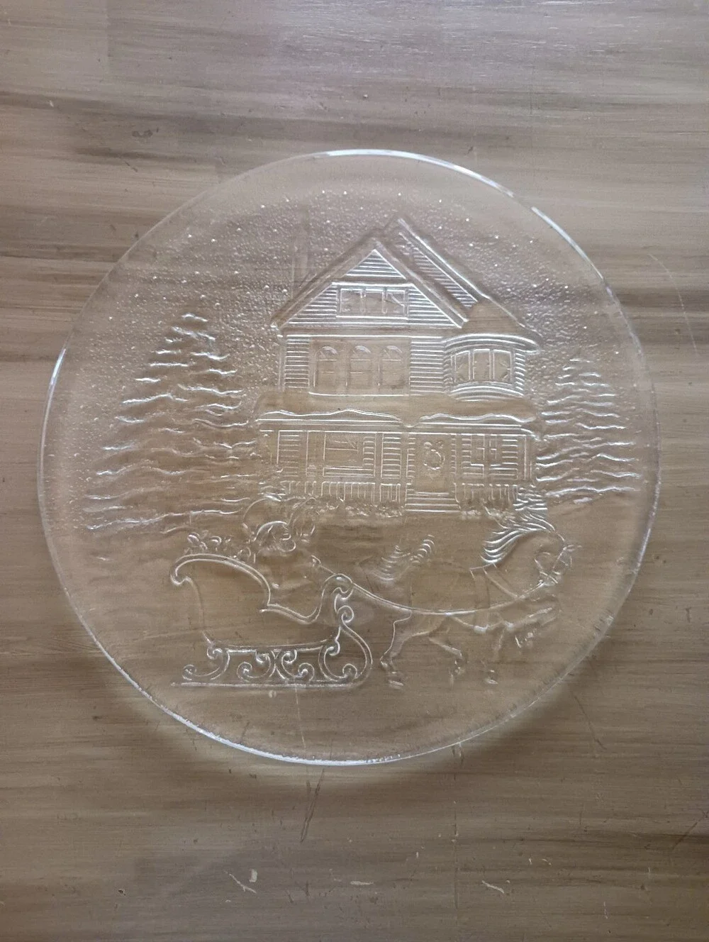 90s Vintage Christmas Serving Platter